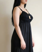 شلحة برلون ميدي حرير بكوب مبطن قطن